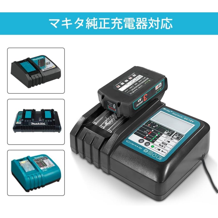 Waitley ウィトレ Makita マキタ 18V バッテリー 互換 3.0Ah Waitley ウィトレ Makita マキタ 18V バッテリー 互換 3.0Ah