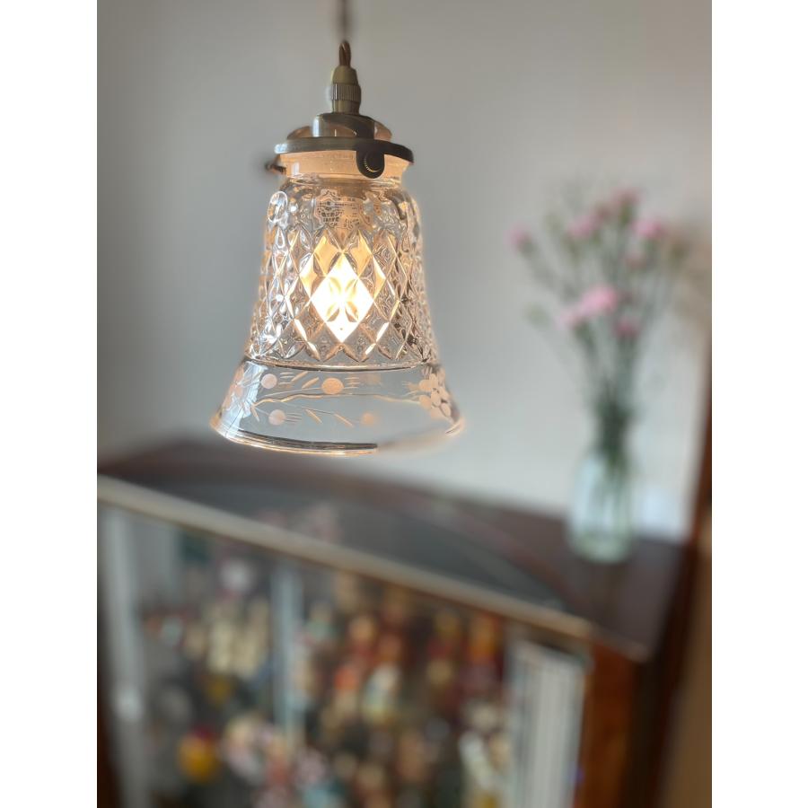 LED電球付き ガラス ペンダントランプ 1灯 FC-006SET サンヨウ