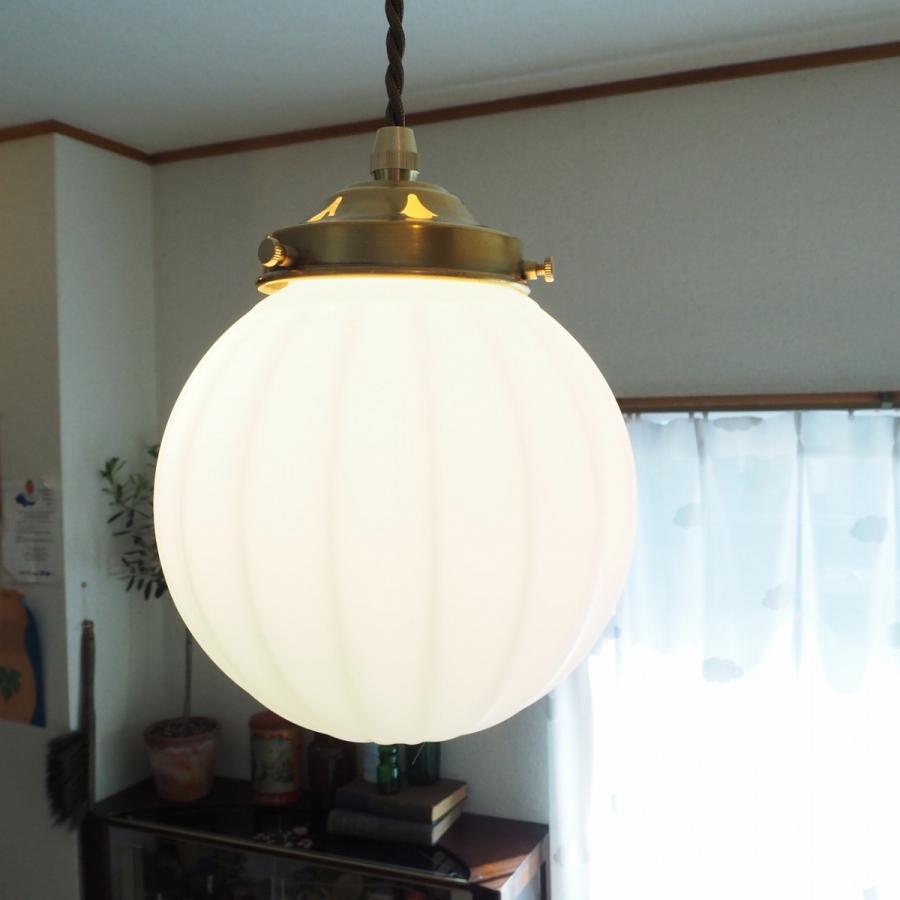 LED電球付き ガラス ペンダントランプ １灯 SUNYOW FC-311SET サンヨウ メーカー直販の画像