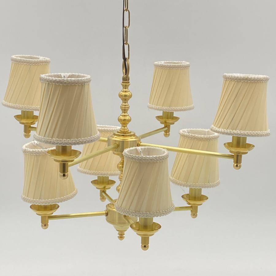 シャンデリア 8灯式 LED電球 LED簡単取付 シャンデリア 8灯ラベンダー / アンティーク＆ROCOCO