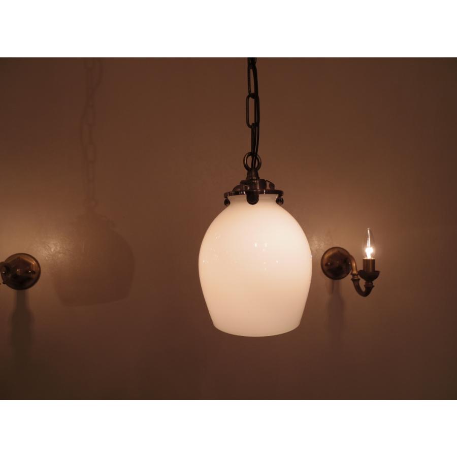 LED電球付き ガラス ペンダントランプ １灯 FC-NTU SET サンヨウ アンティーク調 メーカー直販の画像