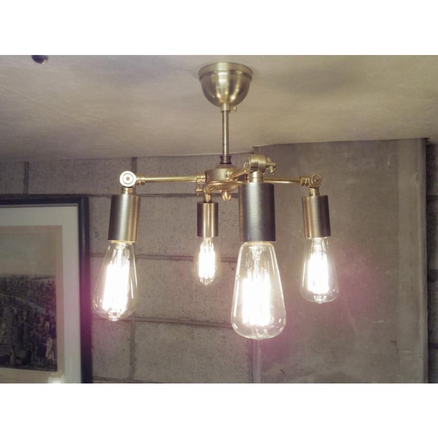 正規代理店 シンプルながら独特な雰囲気 Sunyow 真鍮無垢 4灯ペンダントランプ サンヨウ シーリングライト 天井照明