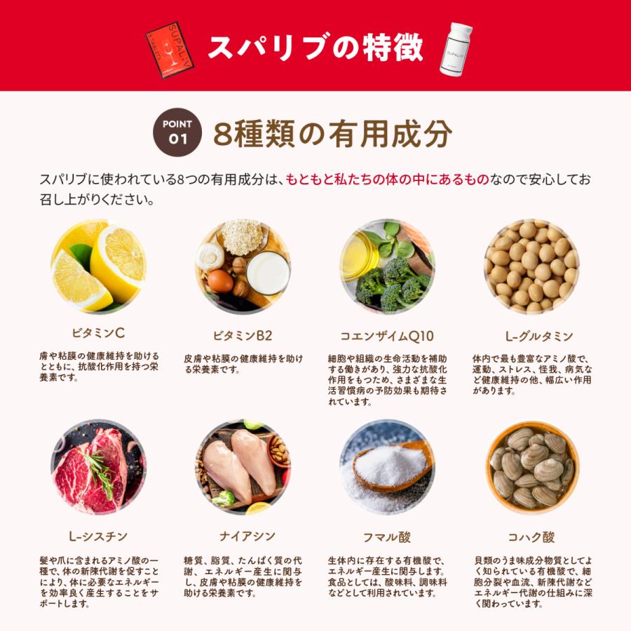 スパリブ SUPALIV 10粒入り1箱 肝臓 二日酔い サプリ ビタミン ウコン|supaliv|05