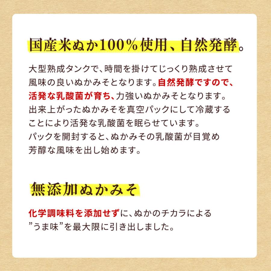 ぬか床 無添加 自然発酵 ぬかどこ 900g ぬか漬け ぬか床セット 冷蔵庫 簡単 初心者 波里｜super-foods-japan｜06