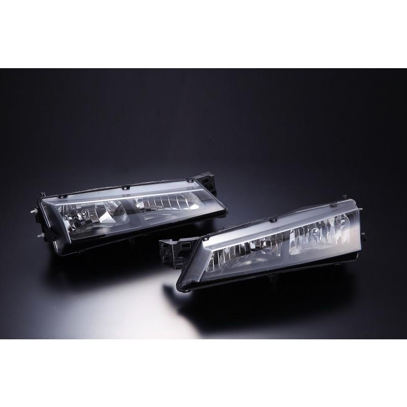 日本正規取扱商品 D-MAX(ディーマックス)S14 後期 クリスタルヘッドライト（ブラック） （左右セット）