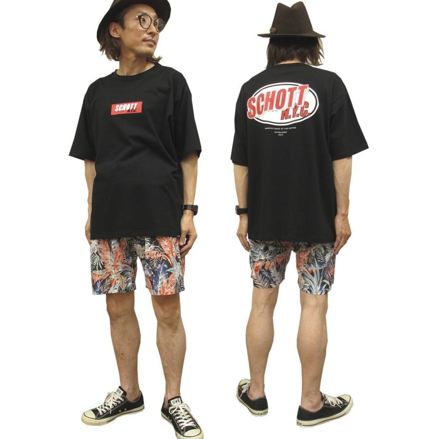 ショットパンツ Schott N.Y.C ショット ハワイアン ショートパンツ 短パン
