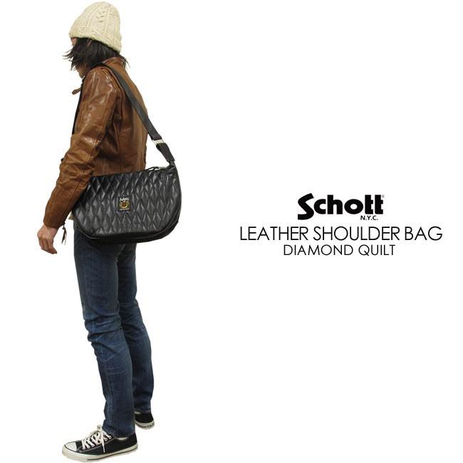 Schott N.Y.C ショットダイヤモンドキルト・パデッド ショルダー Schott N.Y.C ショットダイヤモンドキルト・パデッド ショルダー