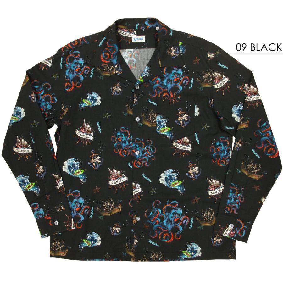 Schott N.Y.C ショット 長袖 ハワイアンシャツ アロハ Schott N.Y.C ショット 長袖 ハワイアンシャツ アロハ