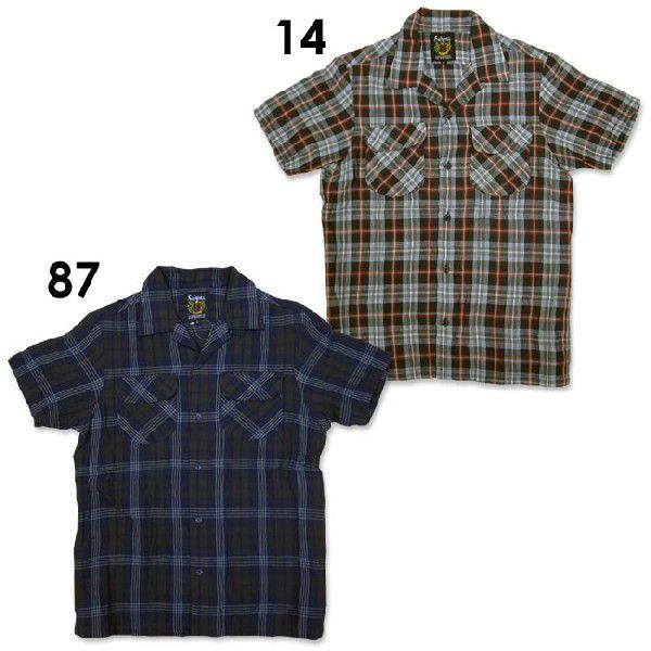 Schott 半袖チェックシャツ Schott N.Y.C（ショット） シャツ メンズ /SCHOTT 麻 チェック 半袖