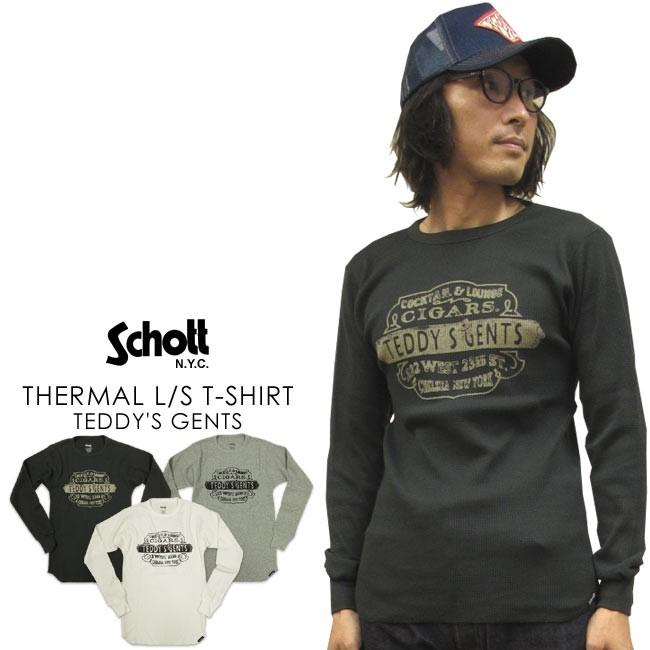 Schott N.Y.C（ショット） Schott サーマル・ロングスリーブ Tシャツ
