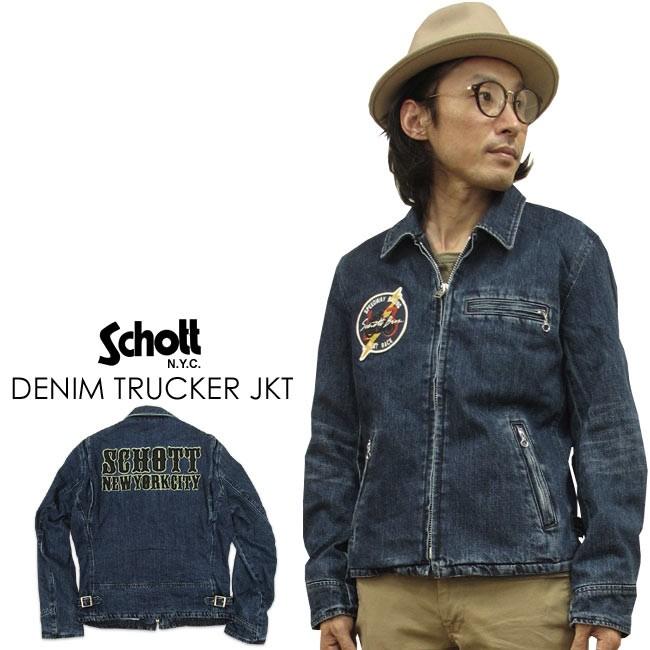 Schott N.Y.C SCHOTT ショット デニムトラッカーモーター Schott N.Y.C SCHOTT ショット デニムトラッカーモーター