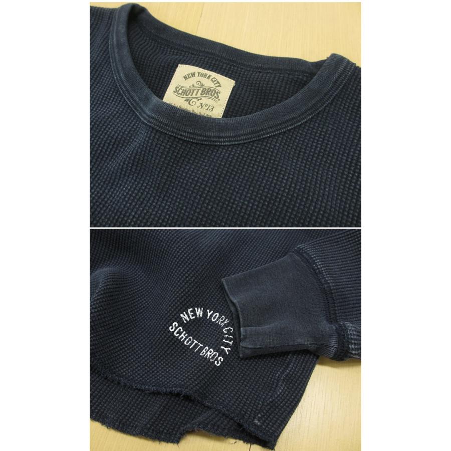 Schott N.Y.C ショット 長袖 ロングスリーブ サーマルTシャツ L