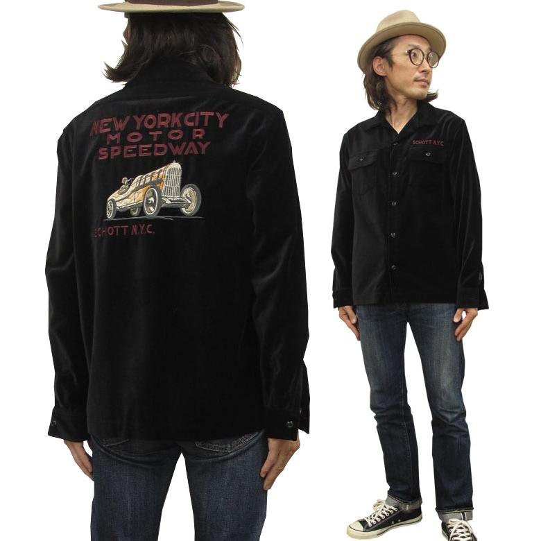 Schott N.Y.C（ショット） SCHOTT 刺繍 長袖 スーベニアシャツ