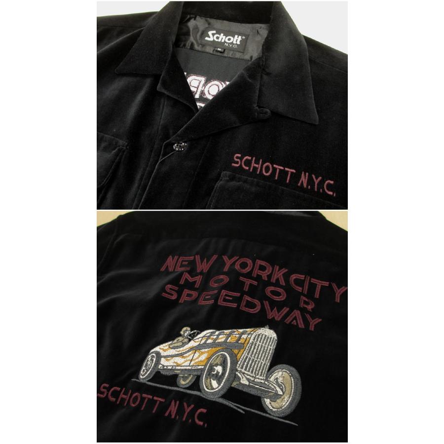 Schott N.Y.C（ショット） SCHOTT 刺繍 長袖 スーベニアシャツ
