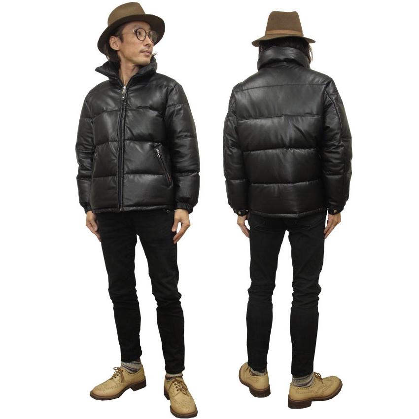 Schott ショット シープスキンレザー ダウンジャケット （羊革) SHEEPSKIN LEATHER DOWN JACKET