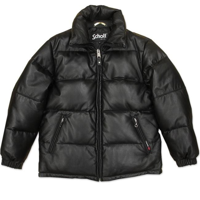 Schott ショット シープスキンレザー ダウンジャケット （羊革) SHEEPSKIN LEATHER DOWN JACKET