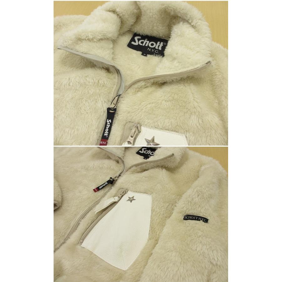 Schott N.Y.C（ショット） Schott レザーポケット フリース パイル