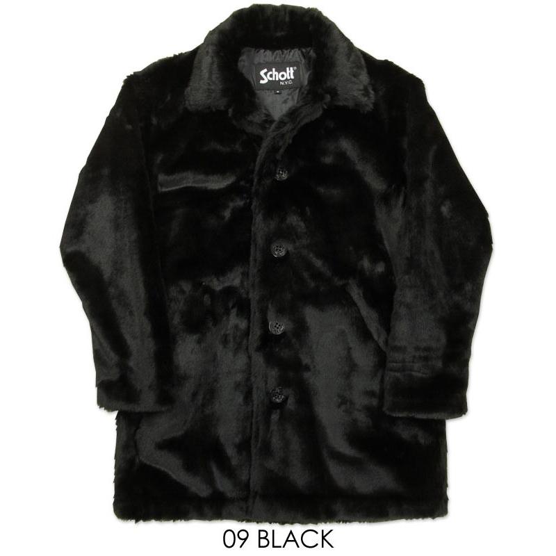 Schott N.Y.C ショット ボア シングル ロング ピーコート BOA Schott N.Y.C ショット ボア シングル ロング ピーコート BOA