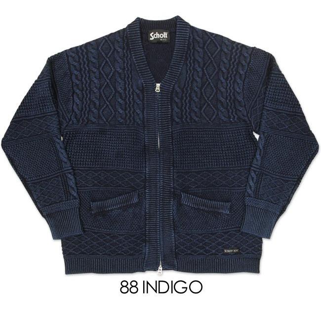 Schott N.Y.C SCHOTT ショット コットンニット ダルカラー Schott N.Y.C SCHOTT ショット コットンニット ダルカラー