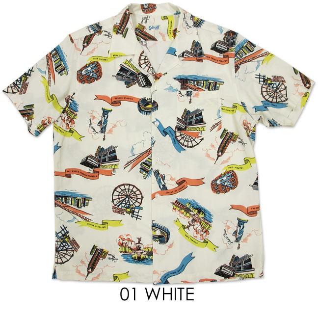 トップス Schott Aloha Shirt NEW YORK CITY S size Schott Vintage Aloha Shirt Navy M Rayon Unisex Very Good