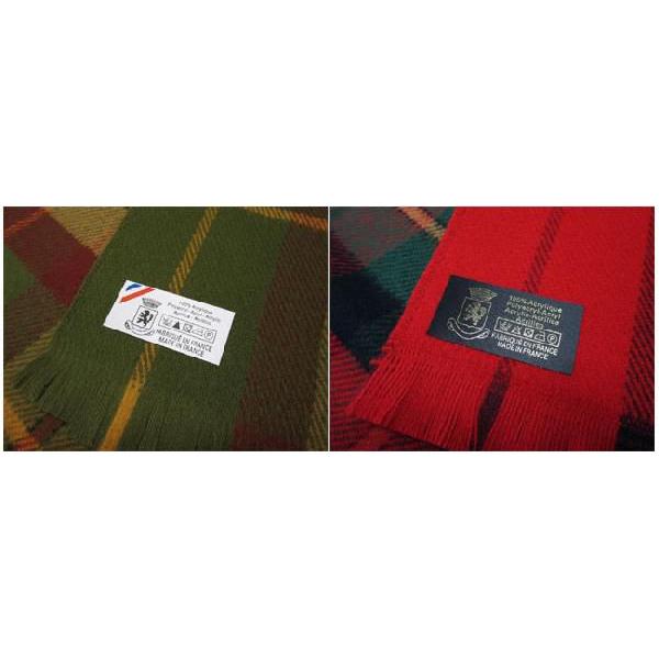 FABRIQUE EN FRANCE MADE IN FRANCE マフラー KYOKKU CHECK MUFFLER MADE IN FRANCE キオック チェック柄 マフラー