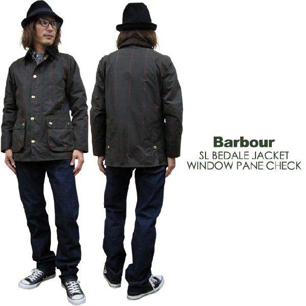 ジャケット メンズ/BARBOUR SL ビデイル スリムフィット ウィンドペンチェック ワックス ジャケット