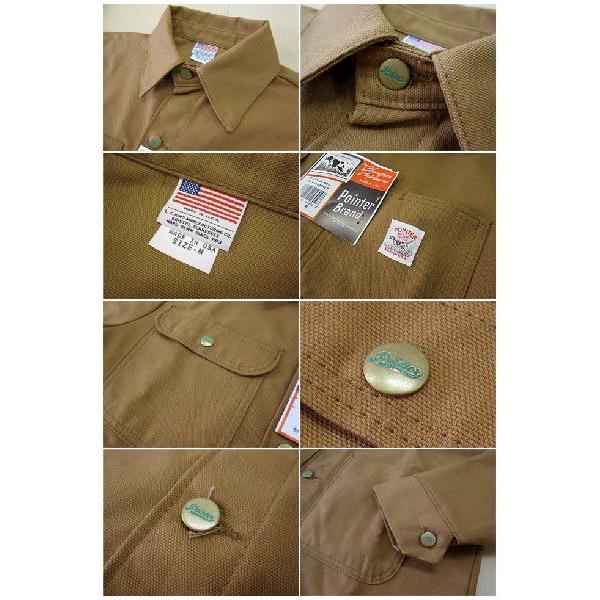ジャケット メンズ/POINTER BRAND ポインターブランド ブラウンダック カバーオール ジャケット（米国製） :46j-288-13
