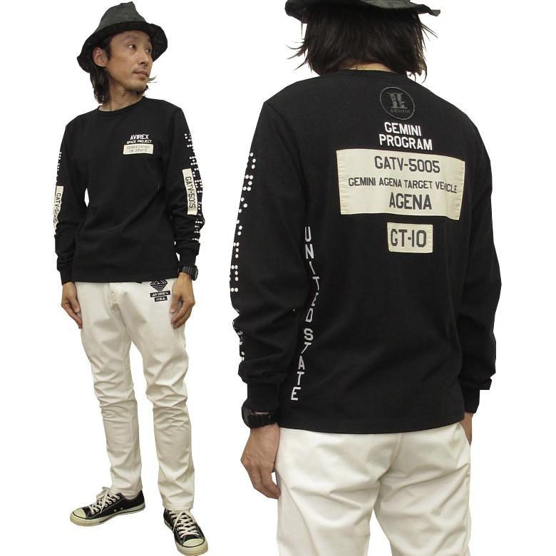 AVIREX アヴィレックス 長袖 マルチグラフィック Tシャツ 