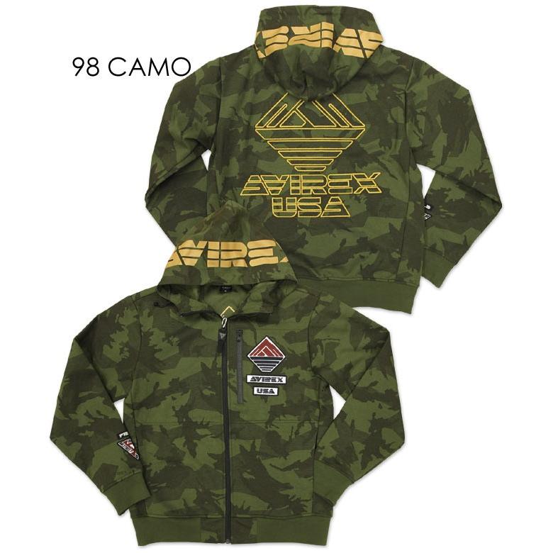 US 11☆アヴィレックス⭐AVIREX⭐アウター　パーカー　美品　迷彩柄 AVIREX（アヴィレックス） 
