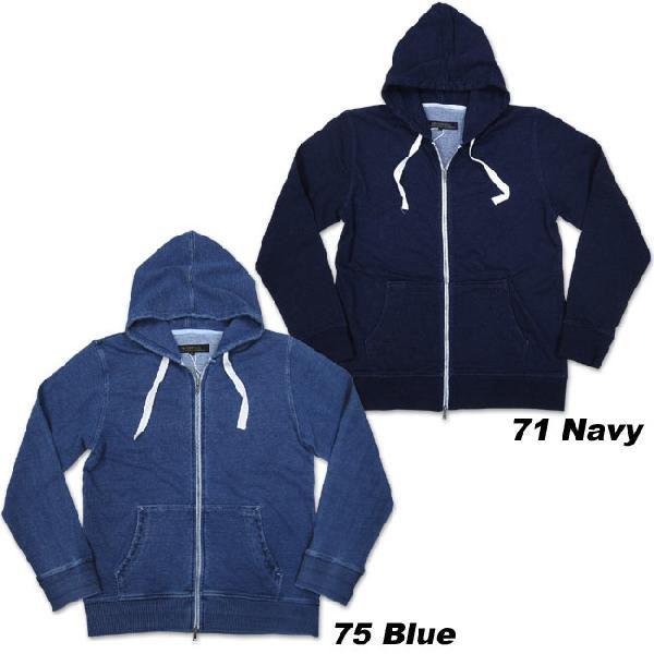 45' AI INDIGO ダブルジップパーカー 2025_10_Product_BlueBlueJapan_