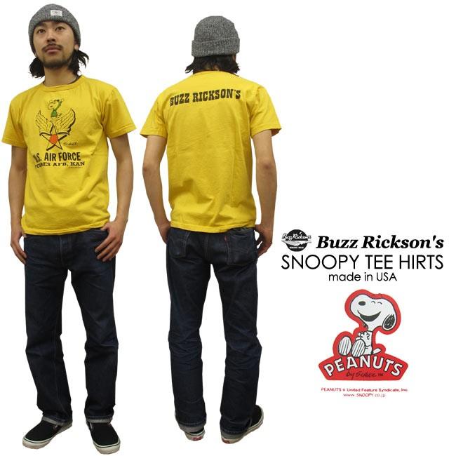 BUZZ RICKSON'S バズリクソン 半袖スヌーピープリント Tシャツ″U.S.