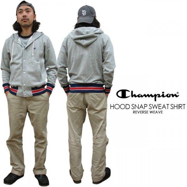 Champion（チャンピオン） リバースウィーブ フード スナップ スェット
