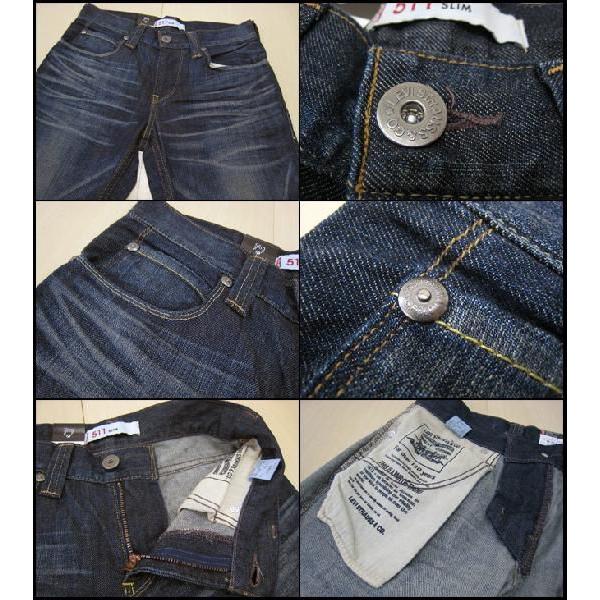 Levi's 511 SLIM スクエアトップブロックスリムジーンズ 4 LEVI'S SQUARE TOP BLOCK 511 SLIM FIT STRAIGHT リーバイス