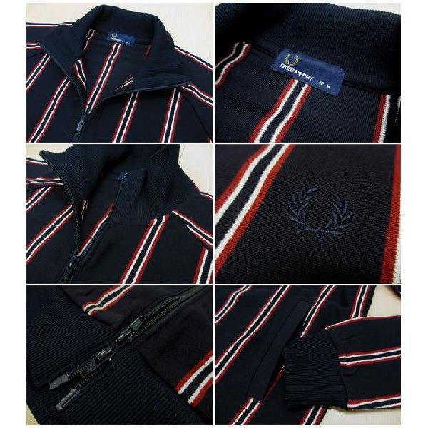 フレッドペリー FRED PERRY ネイビー レジメンタルストライプジャケット FRED PERRY フレッドペリー レジメンタル ストライプ トラック