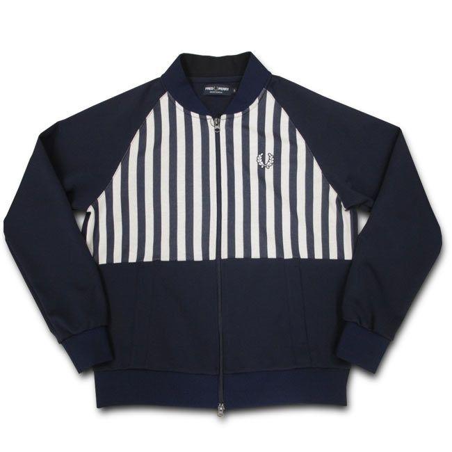 フレッドペリー　美品　ストライプ ボンバー ジャケット FRED PERRY フレッドペリー ジャケット メンズ ストライプ