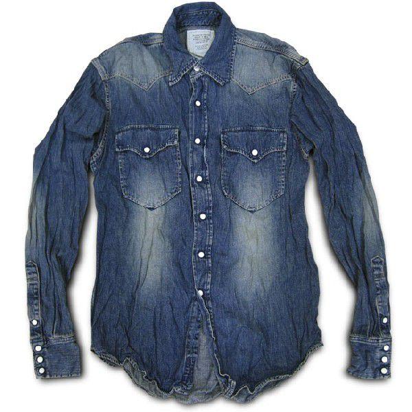 シャツ メンズ /FOB FACTORY デニム・ウエスタン・シャツ（Made in