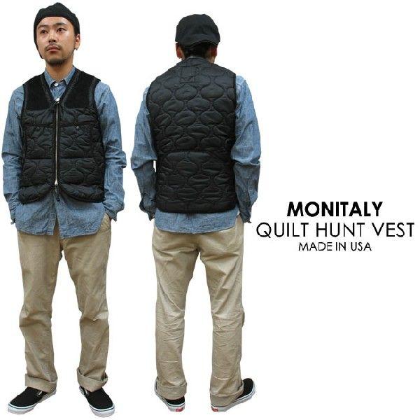 MONITALY モニタリー QUILT HUNT VEST キルト ハンティング ベスト