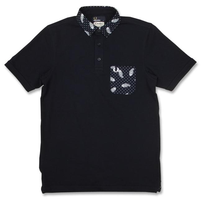 FRED PERRY（フレッドペリー） ドレイクス 半袖 鹿の子ハンカチーフ