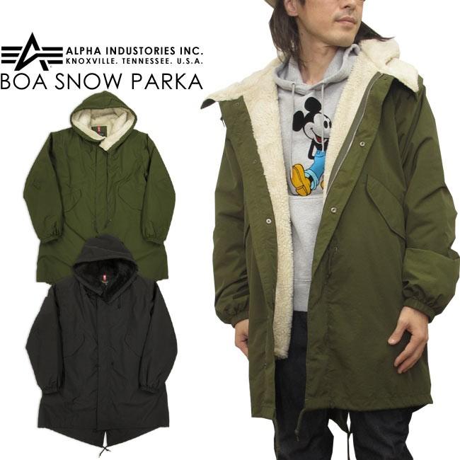 アルファインダストリーズ ウォッシャブル ナイロン タフタ スノーパーカー Alpha Industries ALPHA アルファ ボア スノー パーカー BOA
