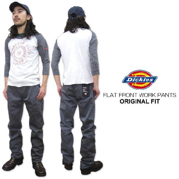 Dickies WD874 FLAT FRONT ORIGINAL FIT WORK PANTS ディッキーズ