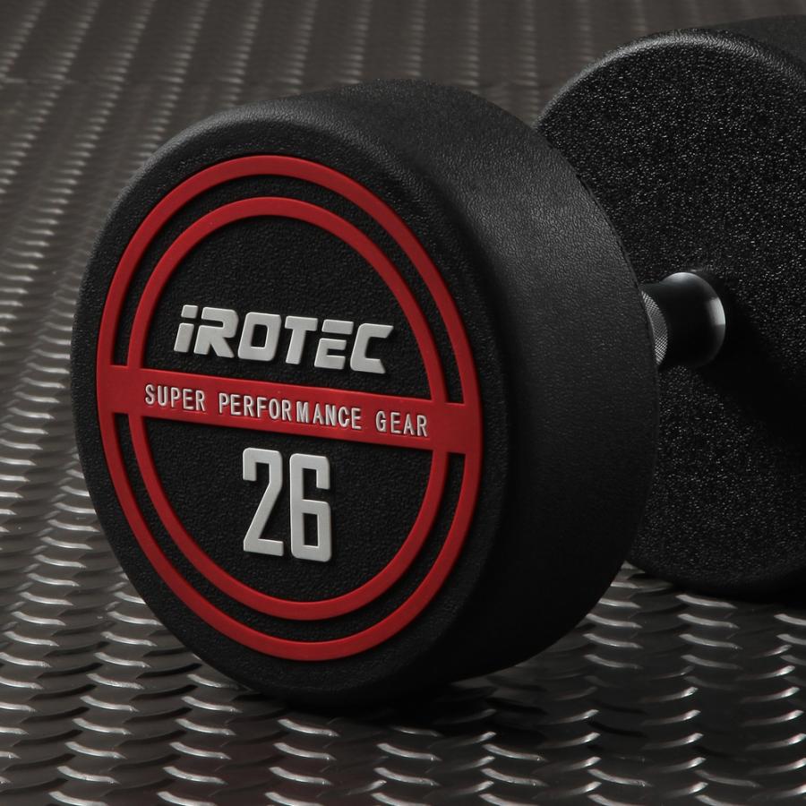 iROTEC 26kg ラバーダンベル① IROTEC IROTEC（アイロテック）NEWラバージムダンベル26KG