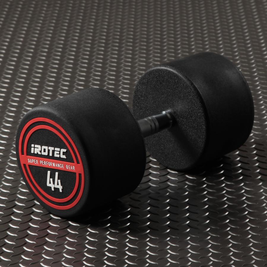 iROTEC 26kg ラバーダンベル① IROTEC（アイロテック） NEWラバージムダンベル44KG / ダンベル ラバー