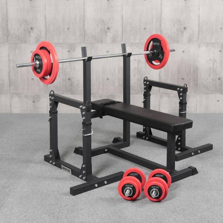 未開封 IROTEC(アイロテック)ストレングスセット70K / 筋トレ バーベルセット ダンベル トレーニング器具 トレーニングマシン 台 トレーニングベンチ ベンチプレスセット ベンチプレス台 IROTEC（アイロテック） ベンチプレスセット ストレングスセット