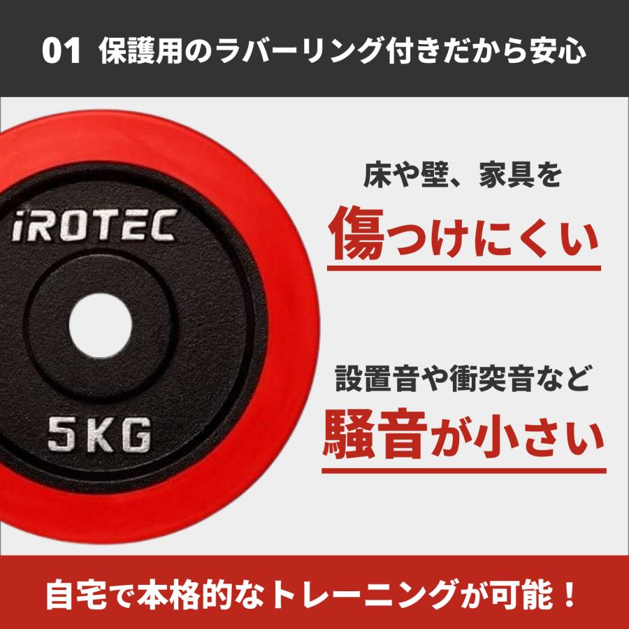 IROTEC（アイロテック） [5/24-5/25迄Pアップ] ラバー ダンベル50kg
