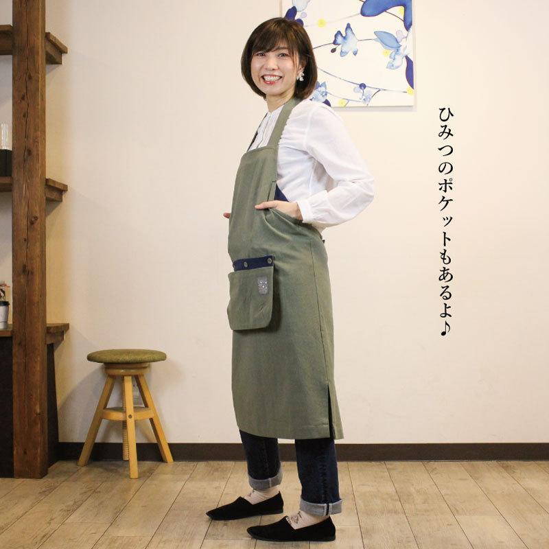 中古 エプロン コットン 取り外し ポケット付き ワークエプロン オシャレ 可愛い シンプル 無地 お尻 隠れる 中厚手タイプ かぶる 母の日 プレゼント Wantannas Go Id