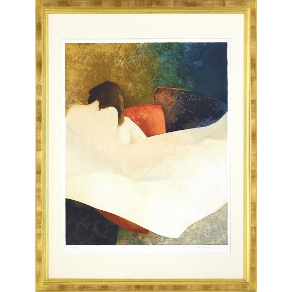 【絵画 額付 【立て掛け】 新品 版画】