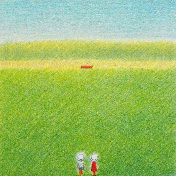 府川誠『草原家』リトグラフ 【絵画 額付 新品 版画】 : ギャラリー
