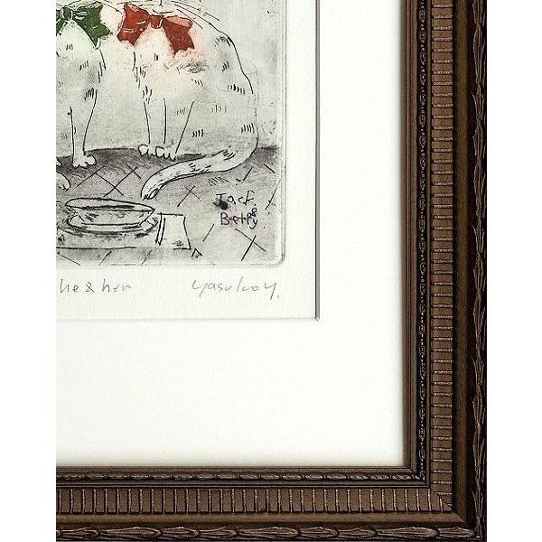 山岡康子『he & her』銅版画 【絵画 額付 新品 版画】 : ギャラリー