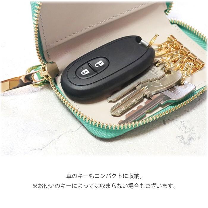 4連キーケース　ナチュラルクロコ 楽天市場】【4連クロコ型キーケース/全14色】クロコダイル型押しレザー
