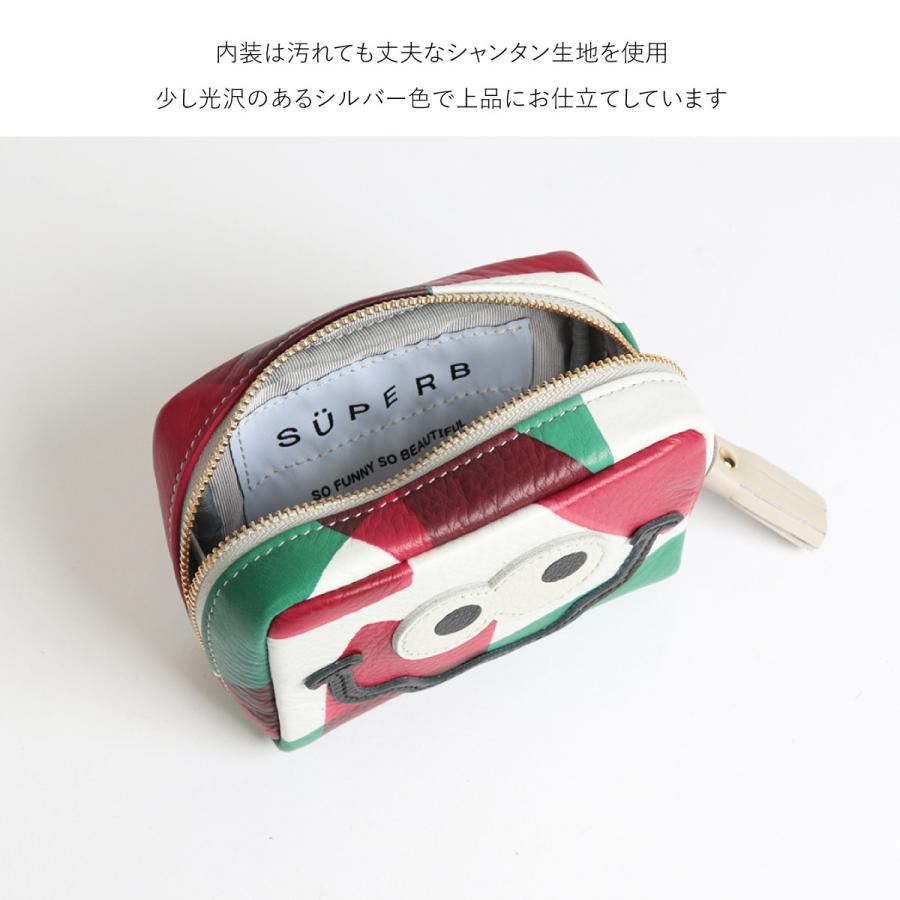 手描きペイント/通しマチキョロメポーチSMALL/全4色】毎日の相棒♪定番
